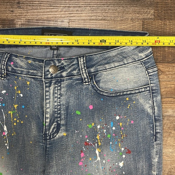 OLI & SOFIA Deni with a Custom Colorful Splash Ladies Size 10 - Picture 10 of 11